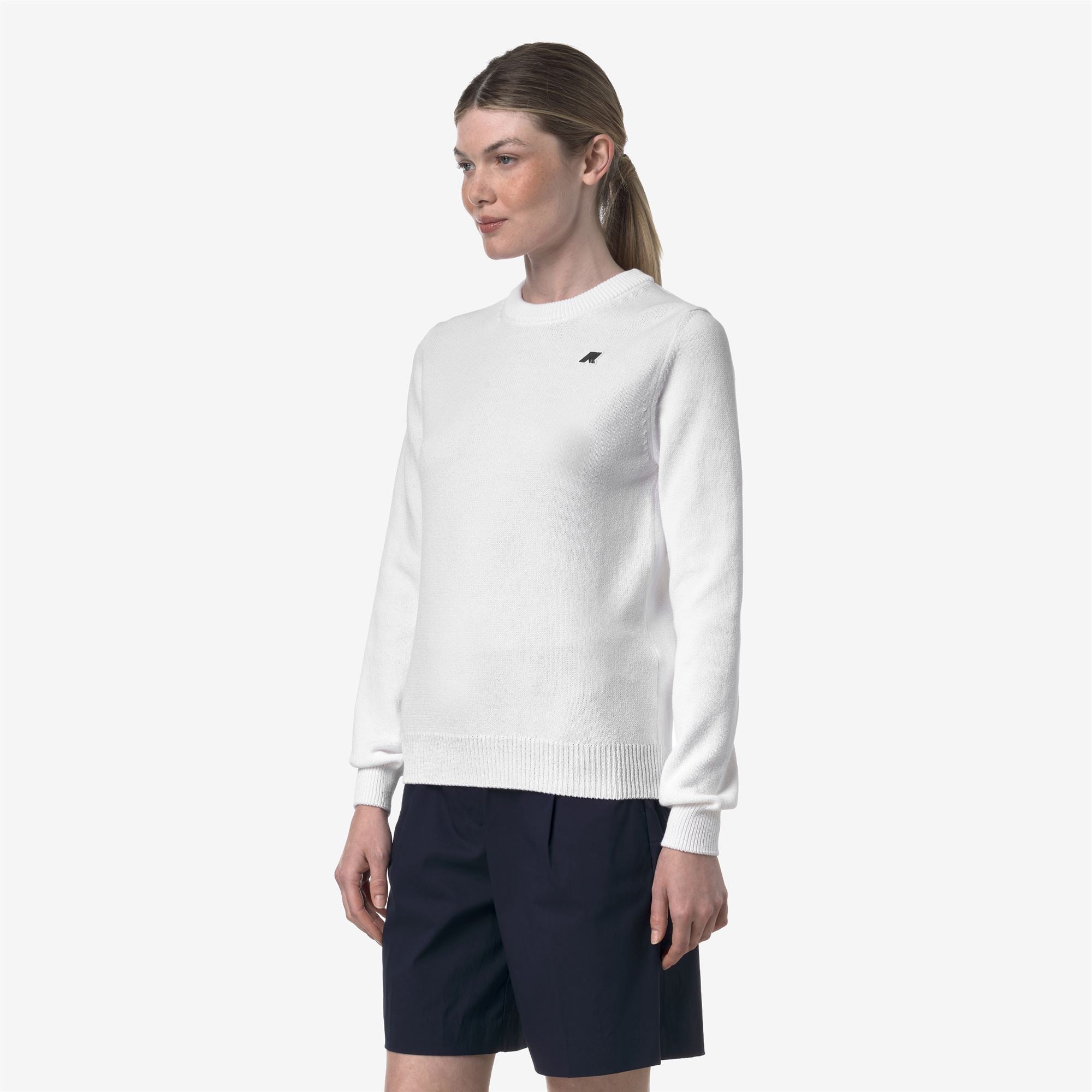 Knitwear_Woman_ABBIS MIX COTTON GOLF_Pull Over_White - Commercial 5