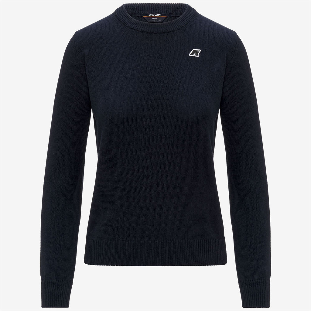 Knitwear_Woman_ABBIS MIX COTTON GOLF_Pull Over_Blue Depth BW - Commercial 1