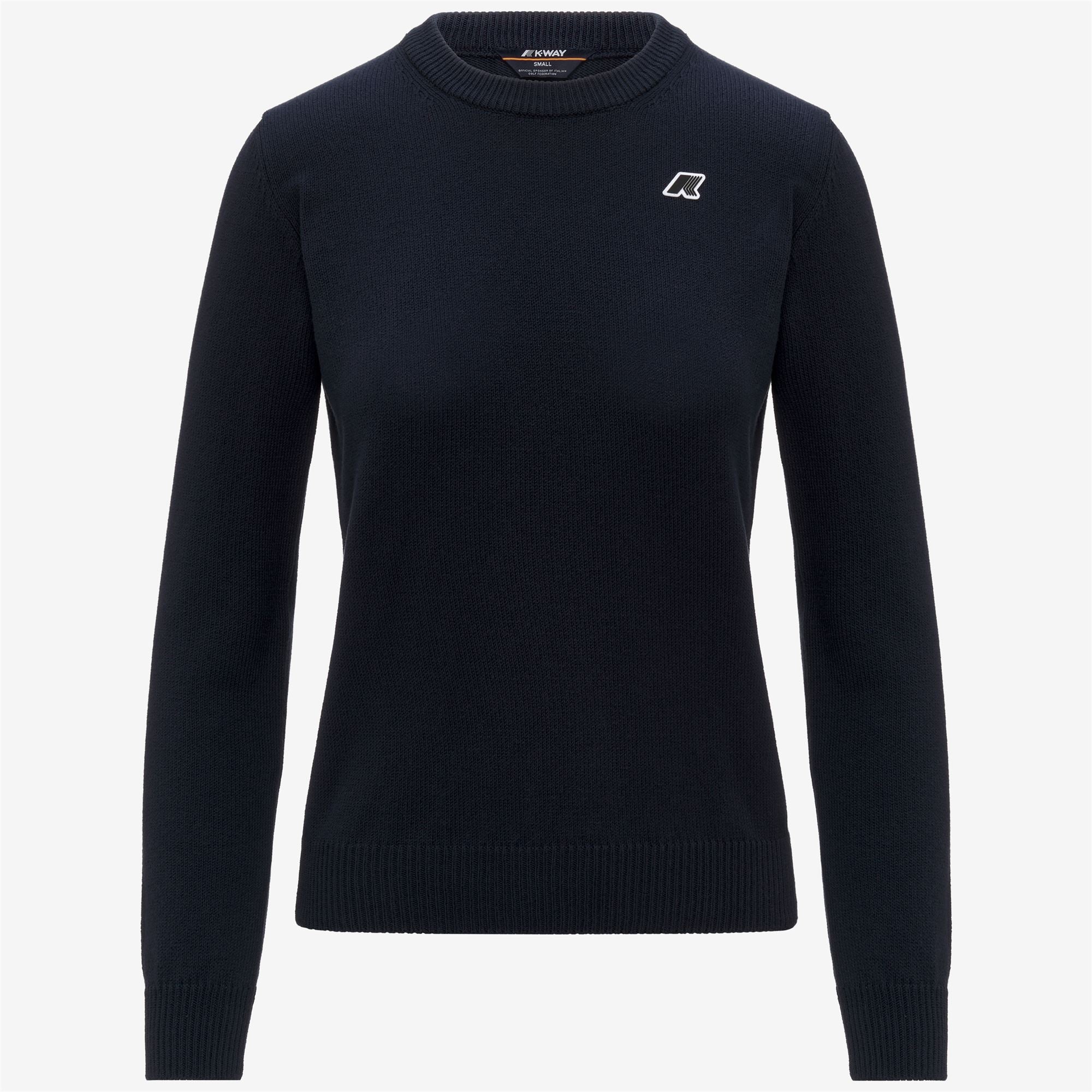 Knitwear_Woman_ABBIS MIX COTTON GOLF_Pull Over_Blue Depth BW - Commercial 1