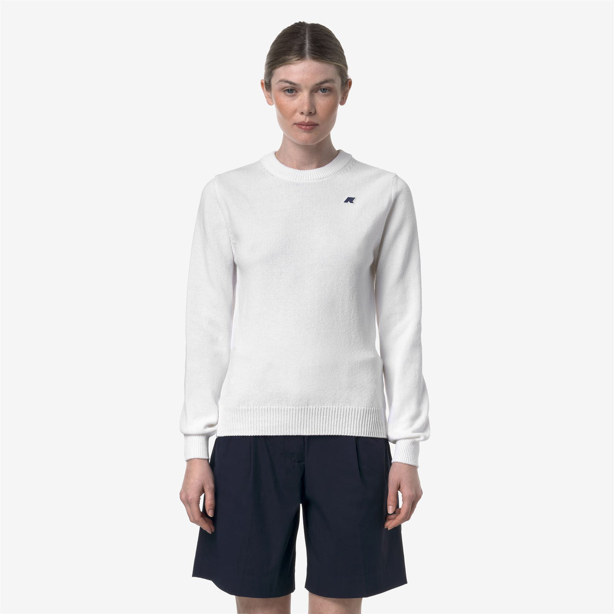 Knitwear_WOMAN_ABBIS MIX COTTON GOLF_Pull Over_White Bright - Commercial 4