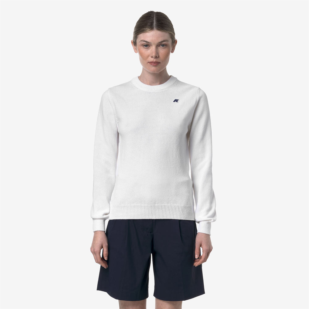 Bright White Women's Cotton Golf Pullover Knitwear 02