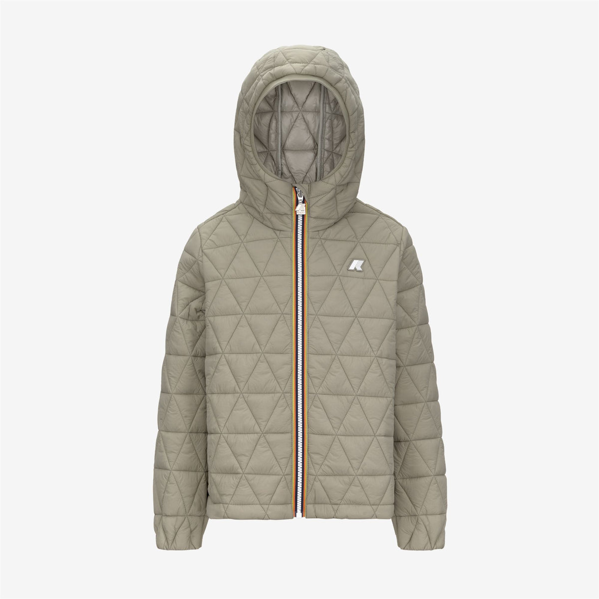 Jackets_GIRL_P. MADLAINE DIAMOND QUILTED WARM_Short_Green Oak - Commercial 1
