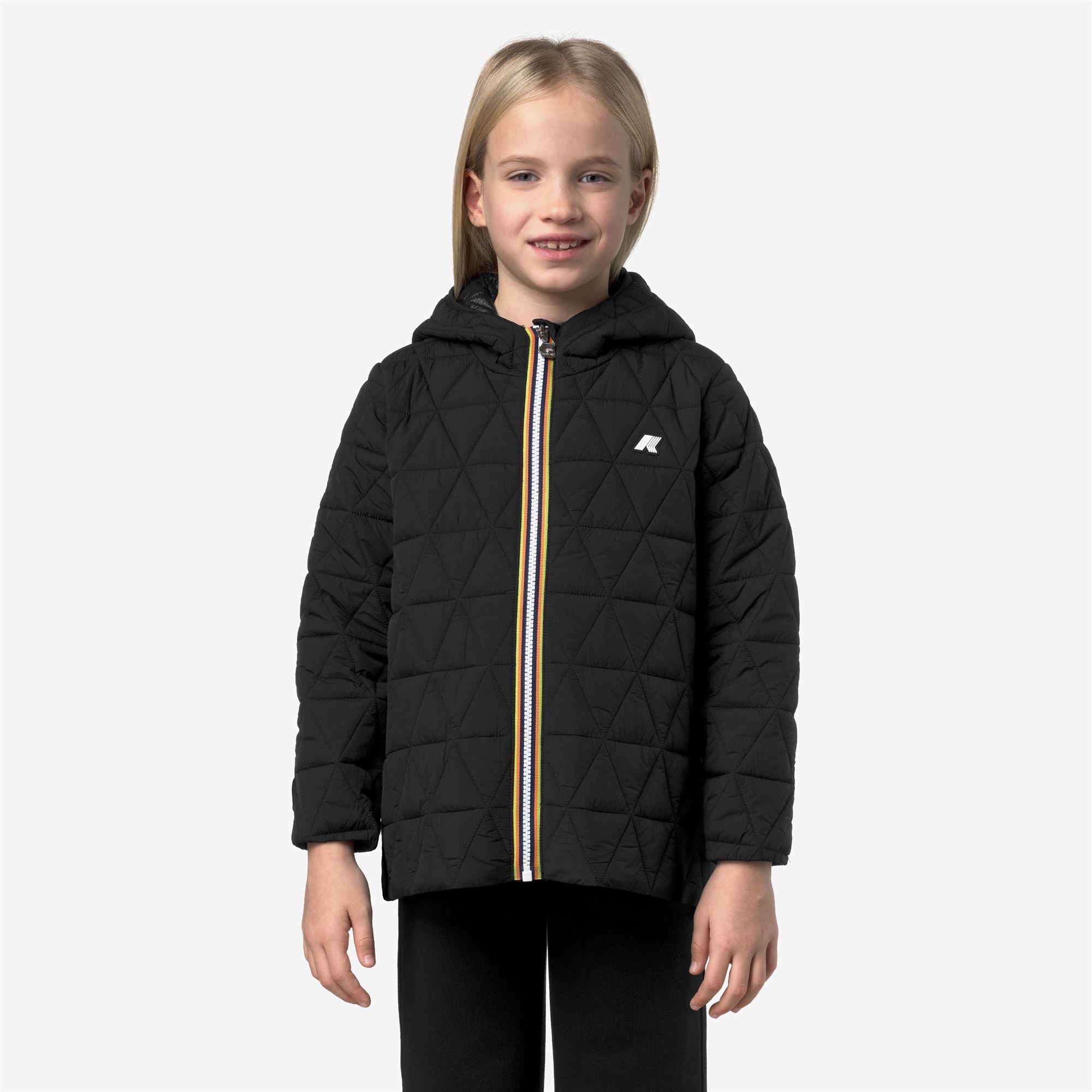 Jackets_GIRL_P. MADLAINE DIAMOND QUILTED WARM_Short_Black Pure - Black Pure - Commercial 4