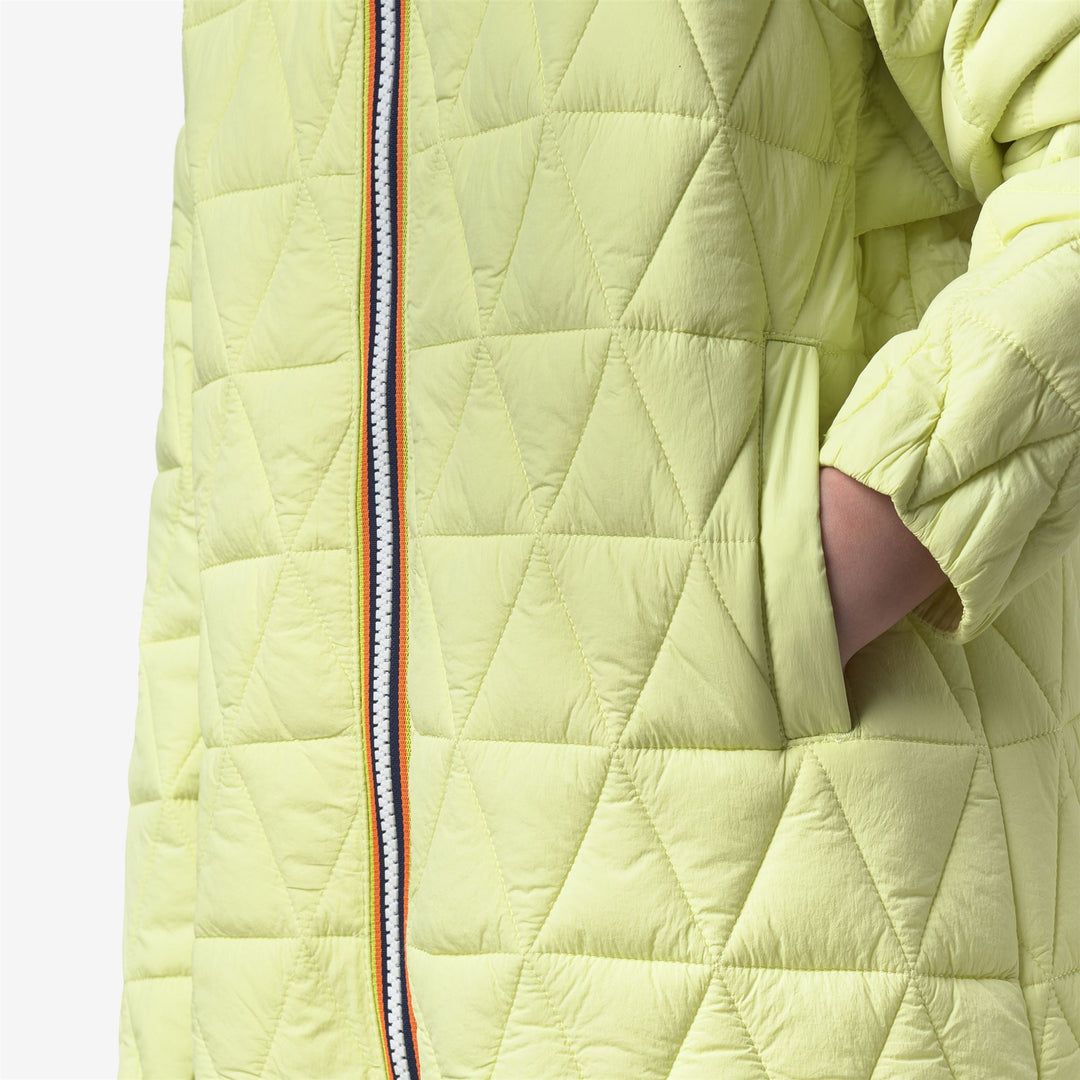 P. MADLAINE DIAMOND QUILTED WARM - Jackets - Short - Girl - YELLOW LIME main