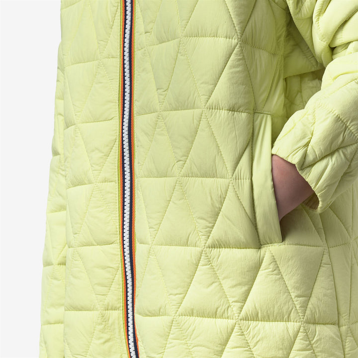 P. MADLAINE DIAMOND QUILTED WARM - Jackets - Short - Girl - YELLOW LIME 2
