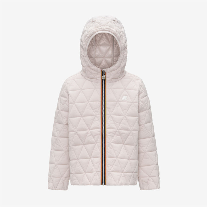 Giacca corta trapuntata grigia da bambina con isolamento PrimaLoft 1