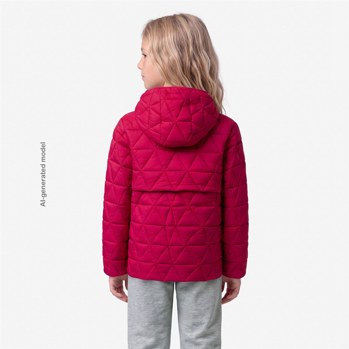 Jackets_GIRL_P. MADLAINE DIAMOND QUILTED WARM_Short_Red Cerise - Commercial 6