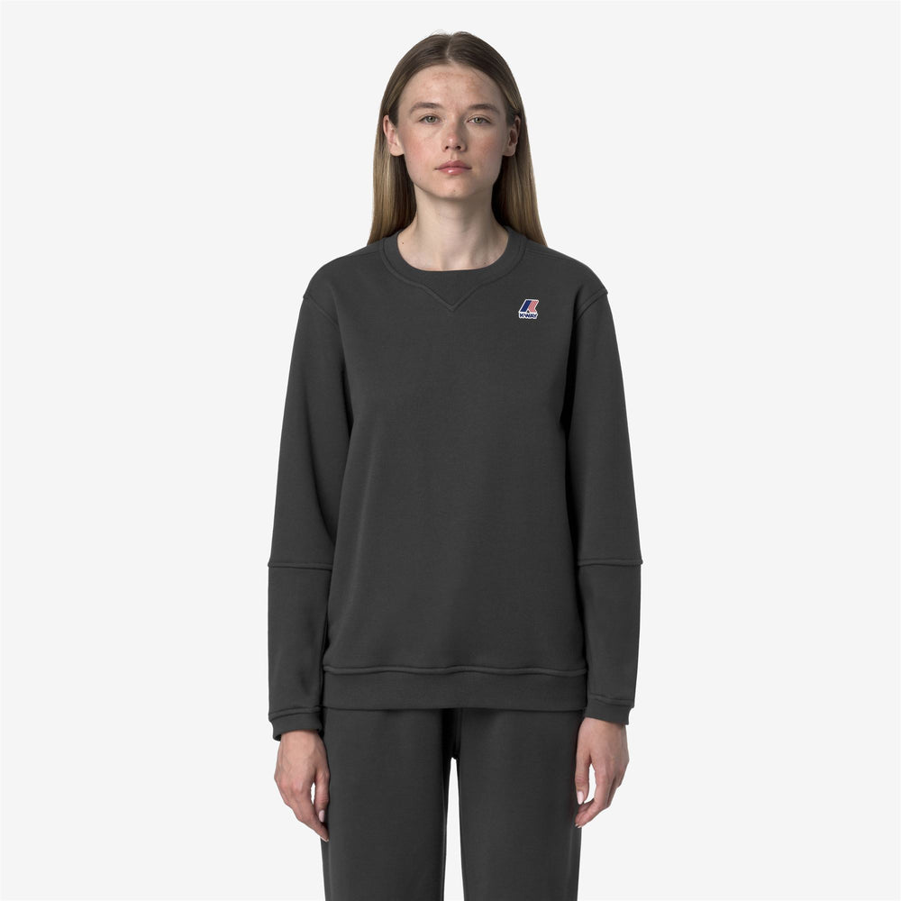 Dark grey Unisex Brushed Fleece Crewneck Jumper 02