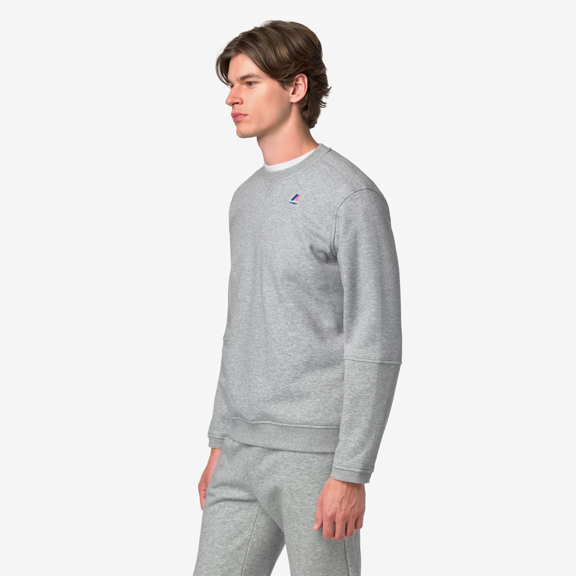 Fleece_UNISEX_NAEL BRUSHED PC_Jumper_GREY MID MEL - Commercial 5