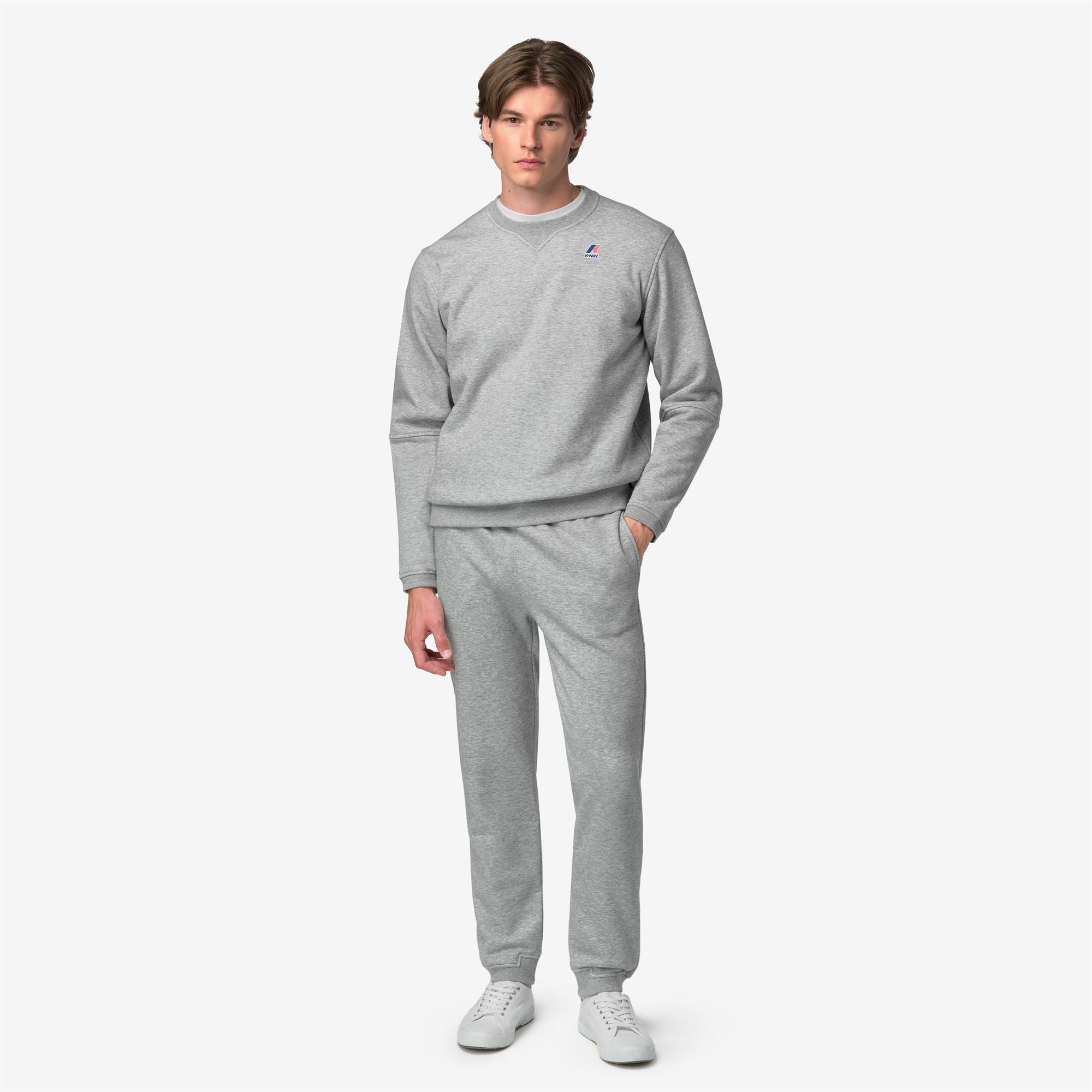 Fleece_UNISEX_NAEL BRUSHED PC_Jumper_GREY MID MEL - Commercial 7