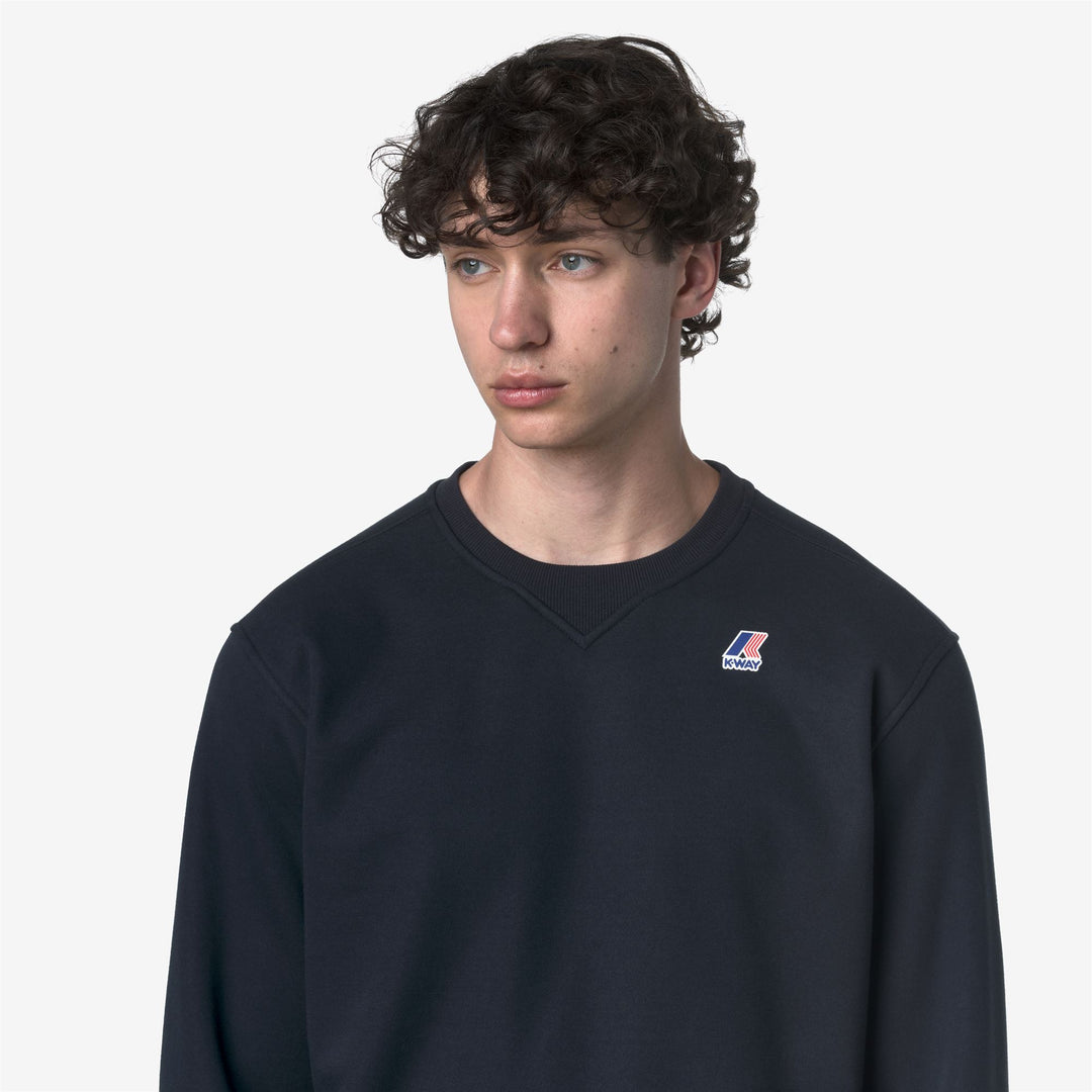 Blue Unisex Outdoor Fleece Jumper with Ribbed Trims main