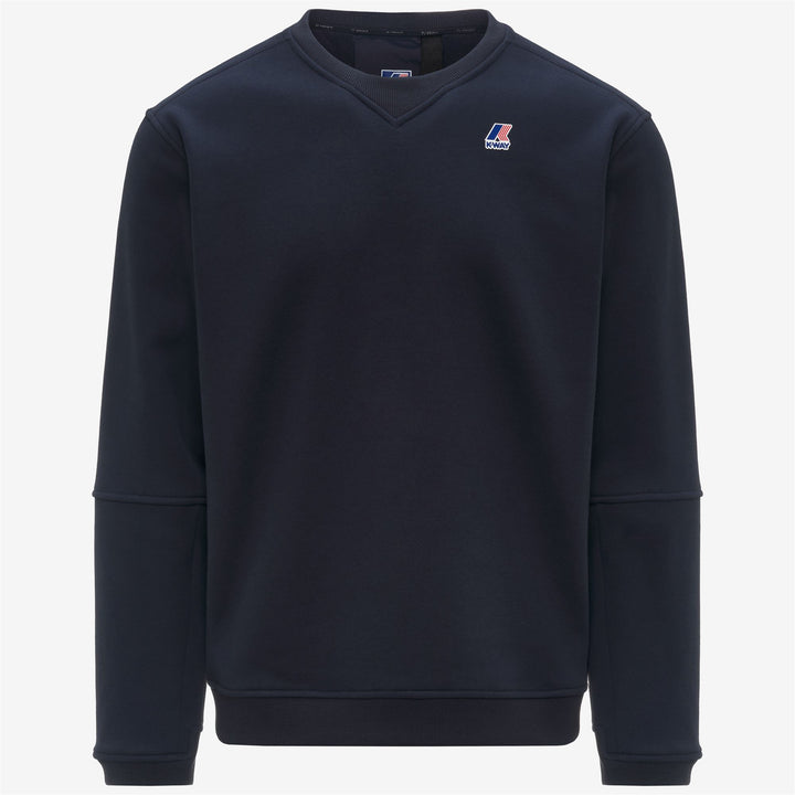 Blue Unisex Outdoor Fleece Jumper with Ribbed Trims 1