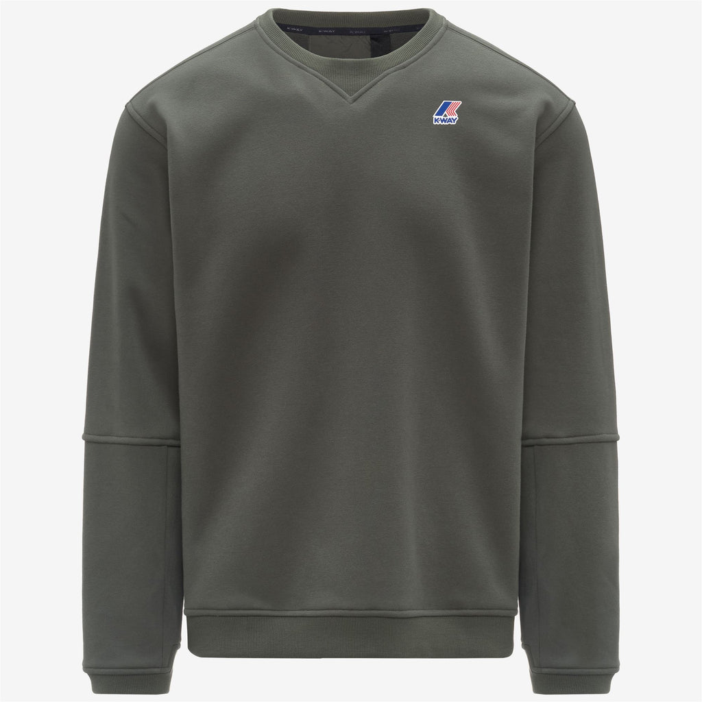 Fleece_UNISEX_NAEL BRUSHED PC_Jumper_GREEN BLACKISH - Commercial 1