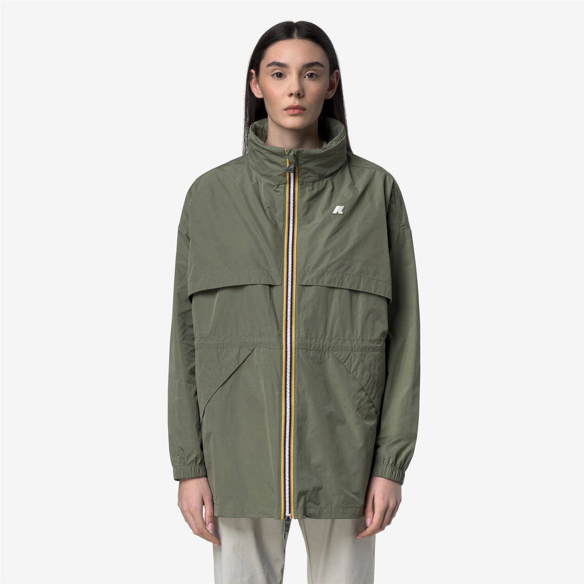 Jackets_Woman_AUBELINE MEMORY TOUCH_Mid_Green Lichen - Commercial 4