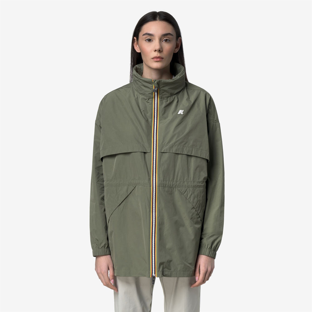 AUBELINE MEMORY TOUCH Jackets Mid Woman Green Lichen 01