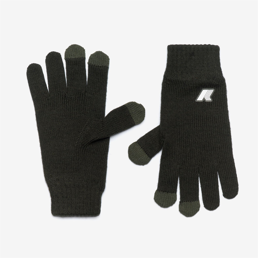 Melange grey Unisex Wool Winter Gloves with Ribbed Cuffs 01
