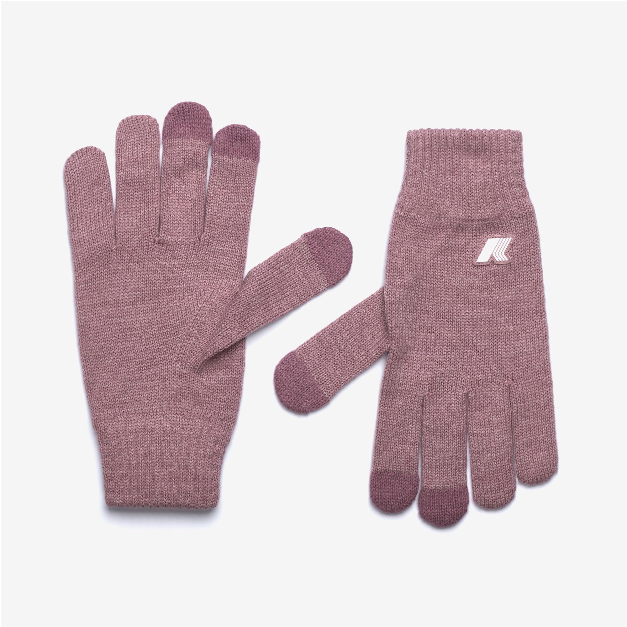 Gloves_UNISEX_ALFRED CARDIGAN STITCH WOOL_Glove_Rose Pinkish Mel - Commercial 1