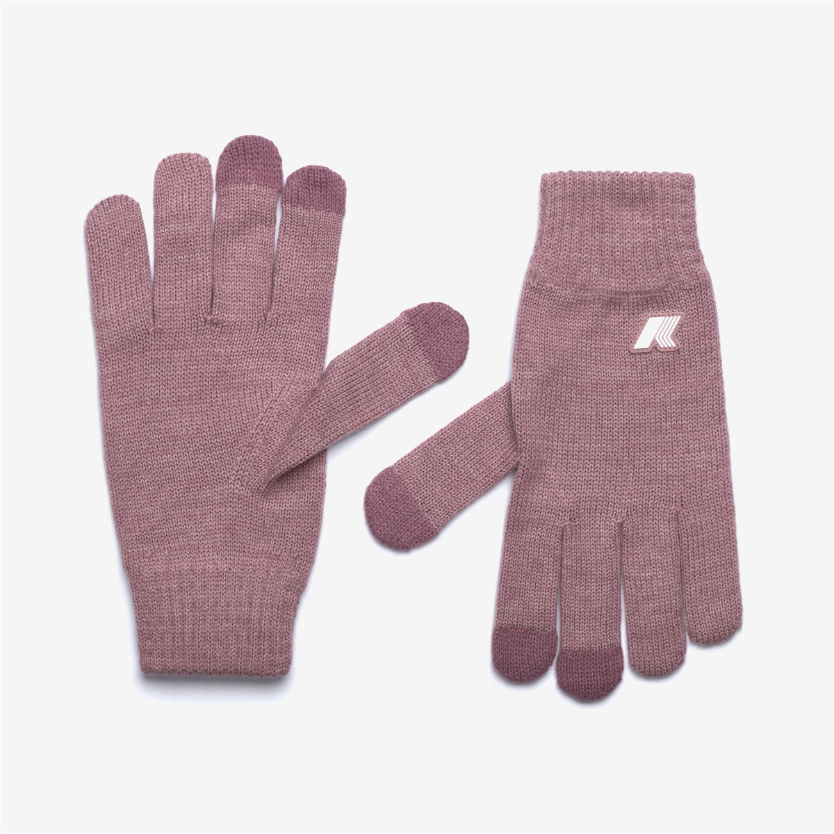 Gloves_UNISEX_ALFRED CARDIGAN STITCH WOOL_Glove_Rose Pinkish Mel - Commercial 1