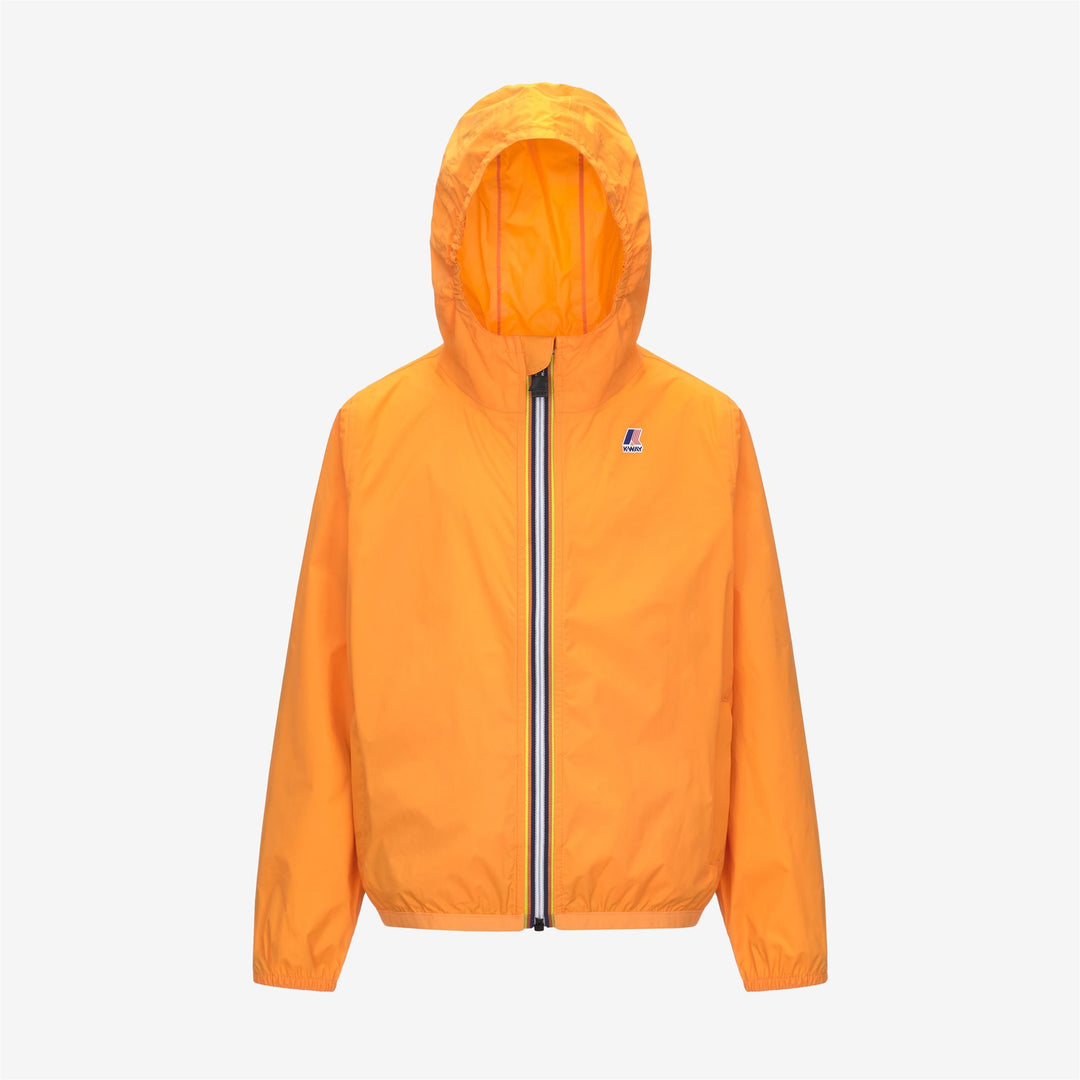 Orange Unisex Kids Packable Weather-Resistant Jacket 01