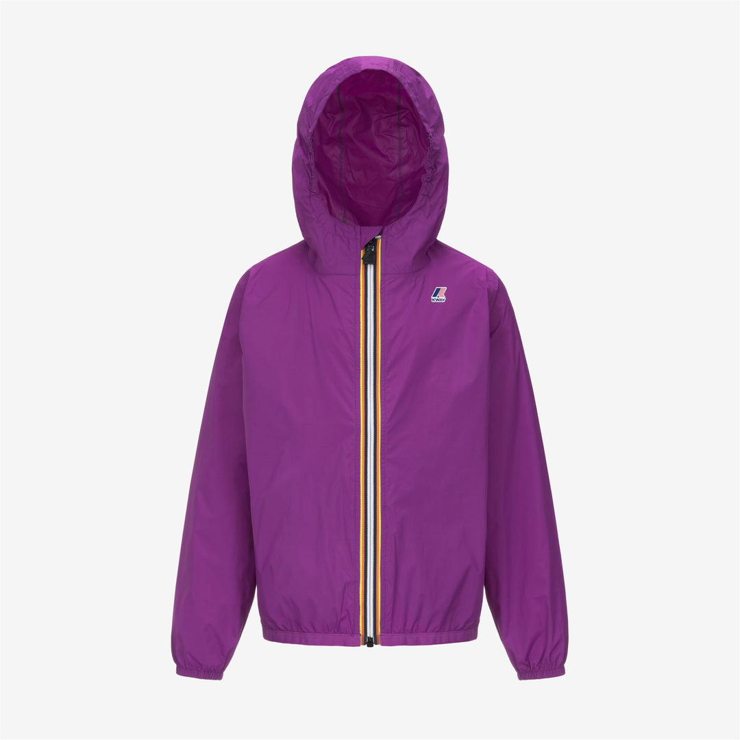 Chaqueta resistente al clima plegable para niños color violeta main