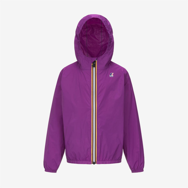 Chaqueta resistente al clima plegable para niños color violeta 5