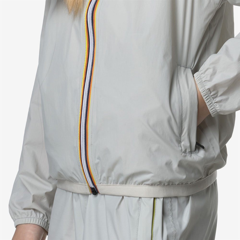 Beige unisex Kids' Packable Weather-Resistant Jacket 02