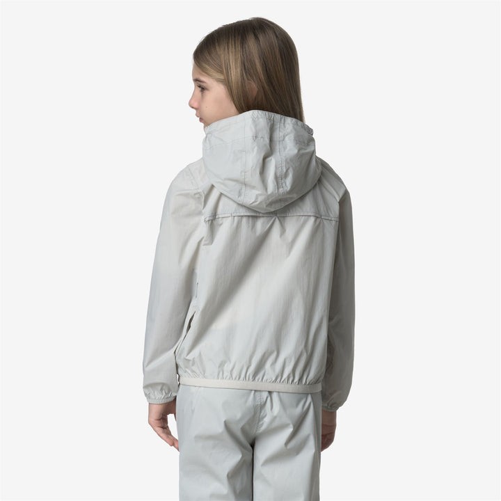 Giacca unisex beige per bambini, ripiegabile e resistente alle intemperie 3