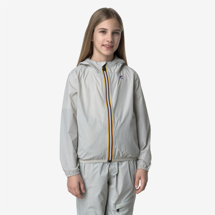 Giacca unisex beige per bambini, ripiegabile e resistente alle intemperie 1