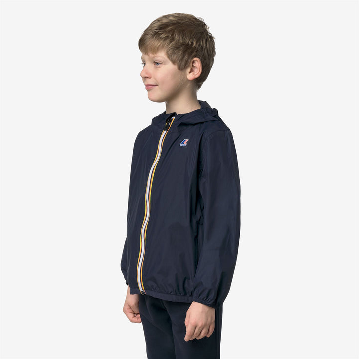 Giacca Impermeabile Pieghevole Unisex per Bambini Blu 4
