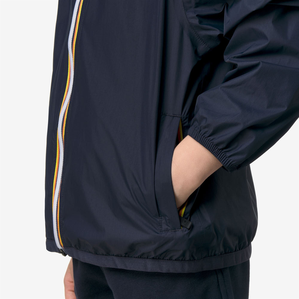 Giacca Impermeabile Pieghevole Unisex per Bambini Blu 02