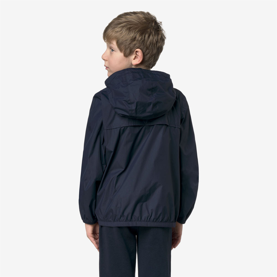 Giacca Impermeabile Pieghevole Unisex per Bambini Blu main