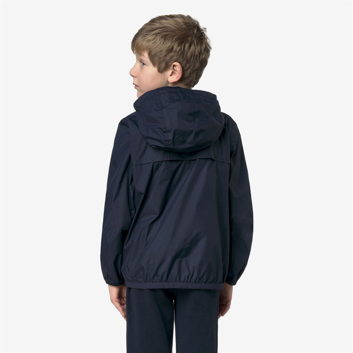 Giacca Impermeabile Pieghevole Unisex per Bambini Blu 5