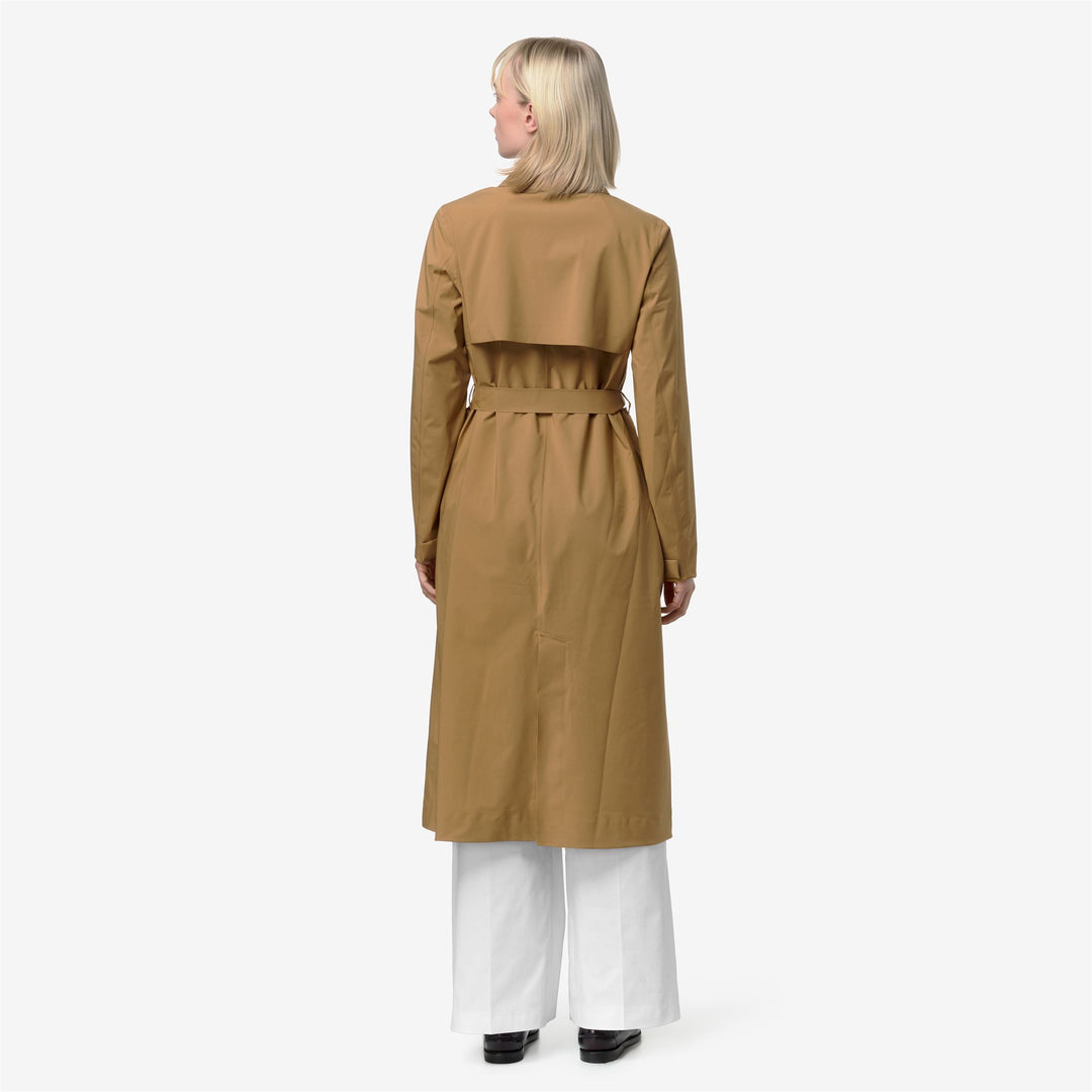 BARBRA STRETCH 2L Giacche Lungo Donna Brown Bistre main