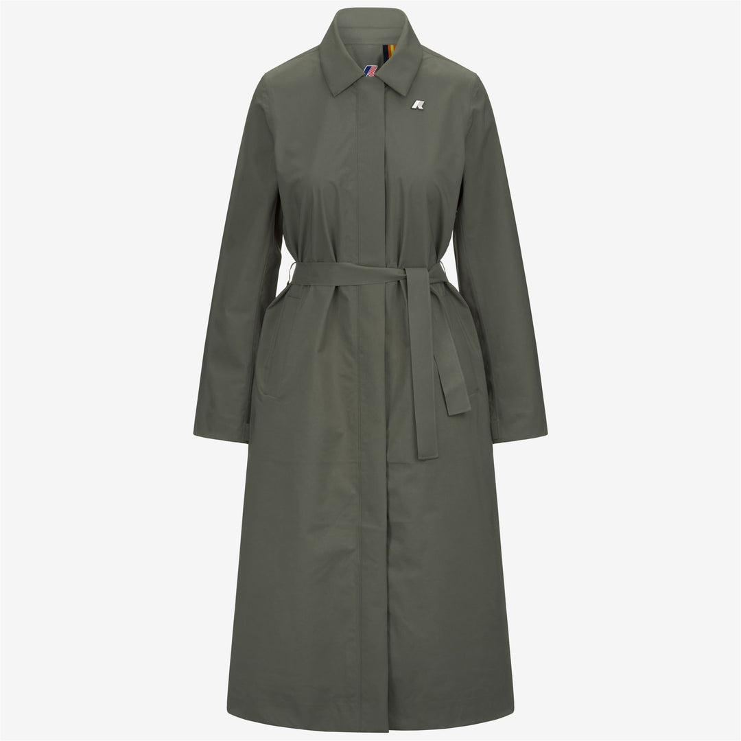 Lichen green Women's Long Waterproof Raincoat for City Wear main