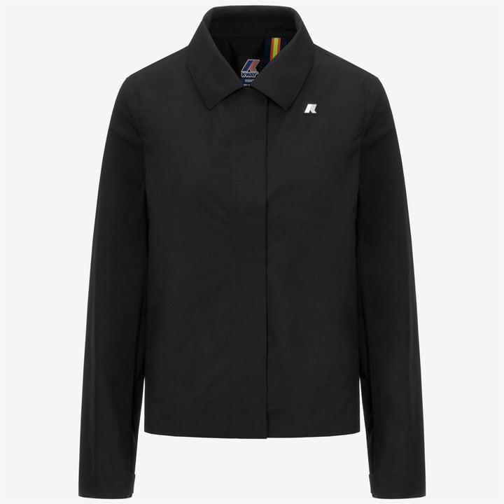 Black Grey Women's Short Waterproof City Jacket with Insulating Membrane 5