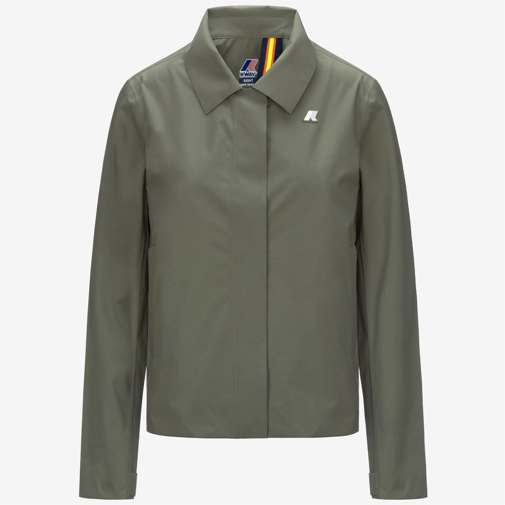 Jackets_WOMAN_ARABEL STRETCH 2L_Short_Green Lichen - Commercial 1