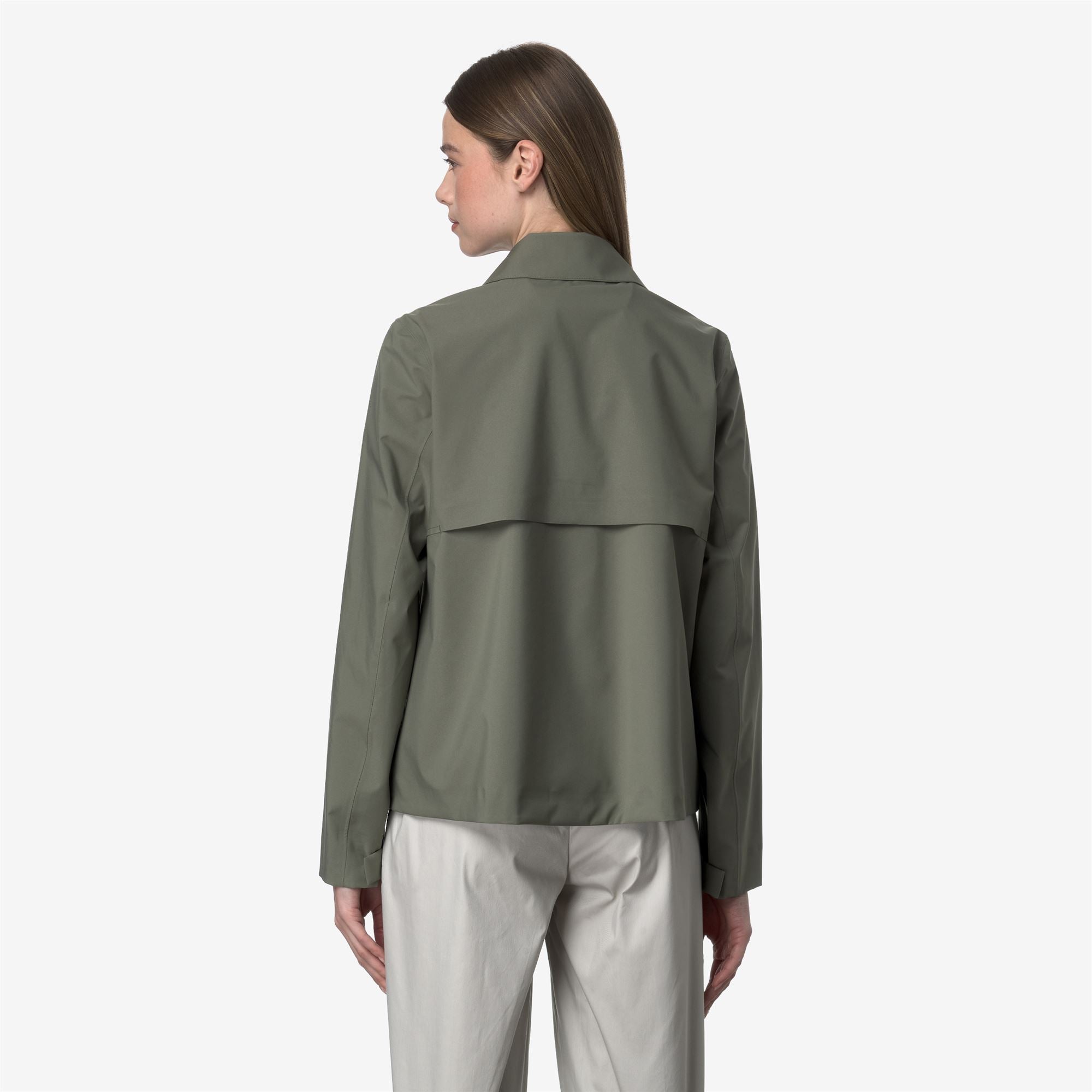 Jackets_WOMAN_ARABEL STRETCH 2L_Short_Green Lichen - Commercial 6