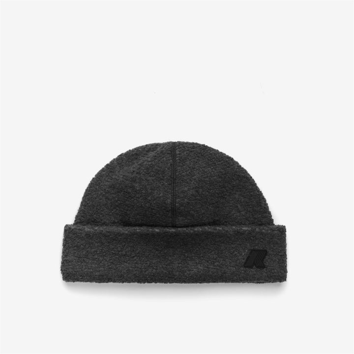 Gorro de esquí unisex negro de mezcla de lana y polar 1