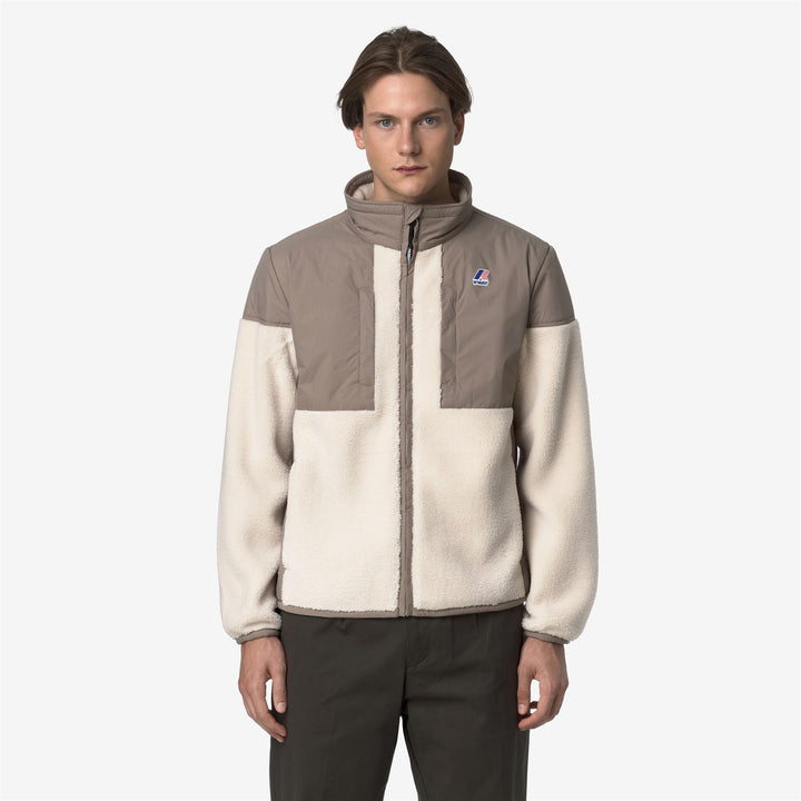 Beige unisex Fleece Jacket with PrimaLoft Insulation 3