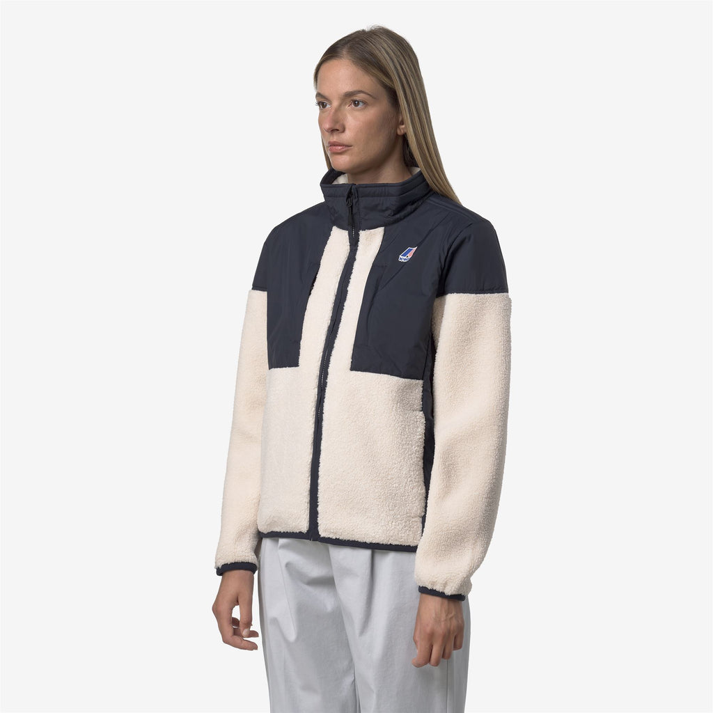 Fleece_UNISEX_SIXTE 4.0 ORSETTO_Jacket_Blue Depth-Ecru - Commercial 5