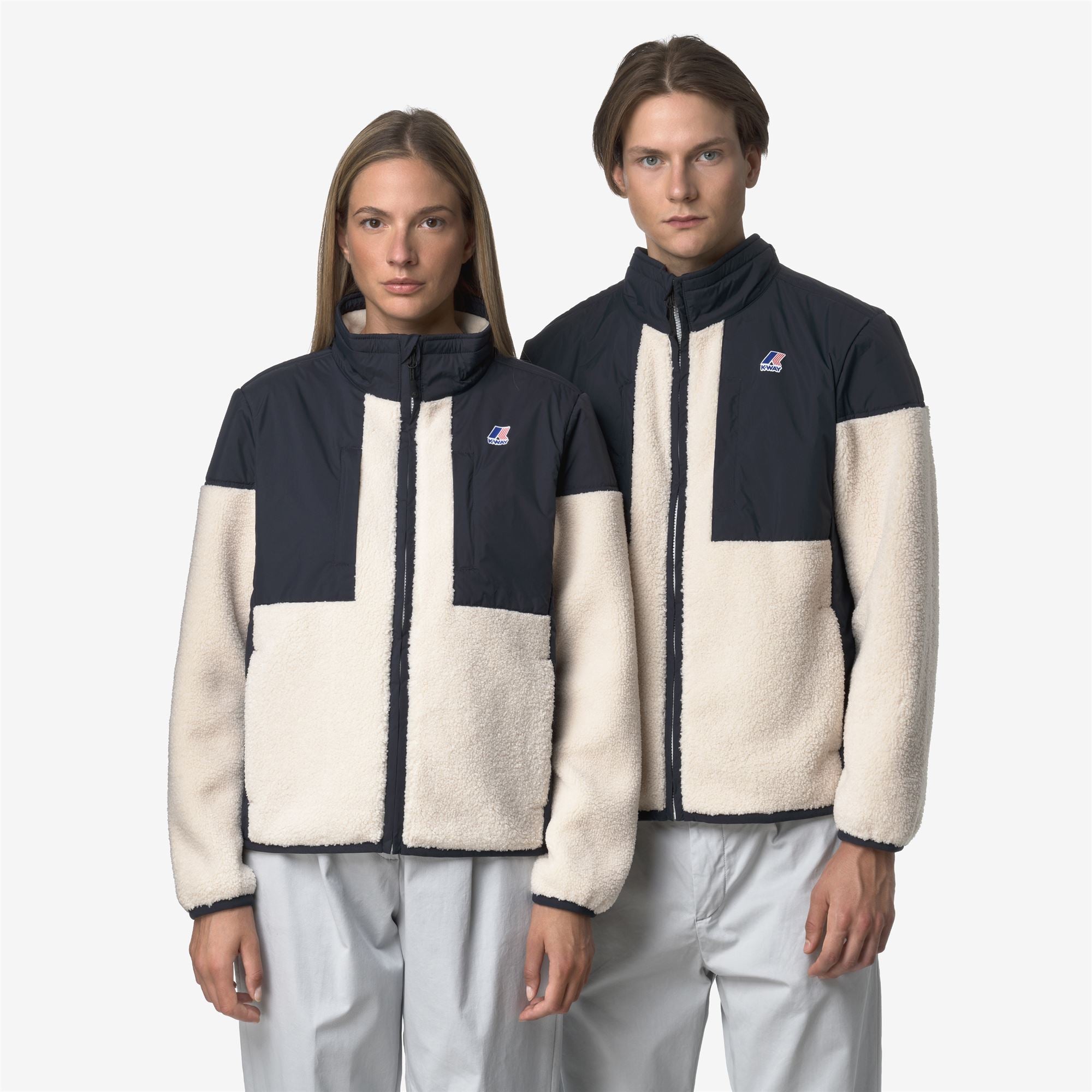 Fleece_UNISEX_SIXTE 4.0 ORSETTO_Jacket_Blue Depth-Ecru - Commercial 7