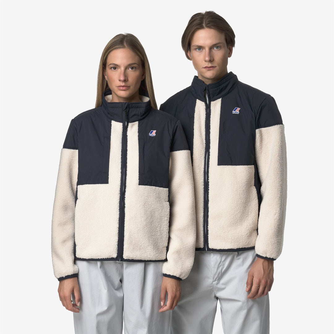 Blue unisex Fleece Jacket with Waterproof Inserts and Insulation main