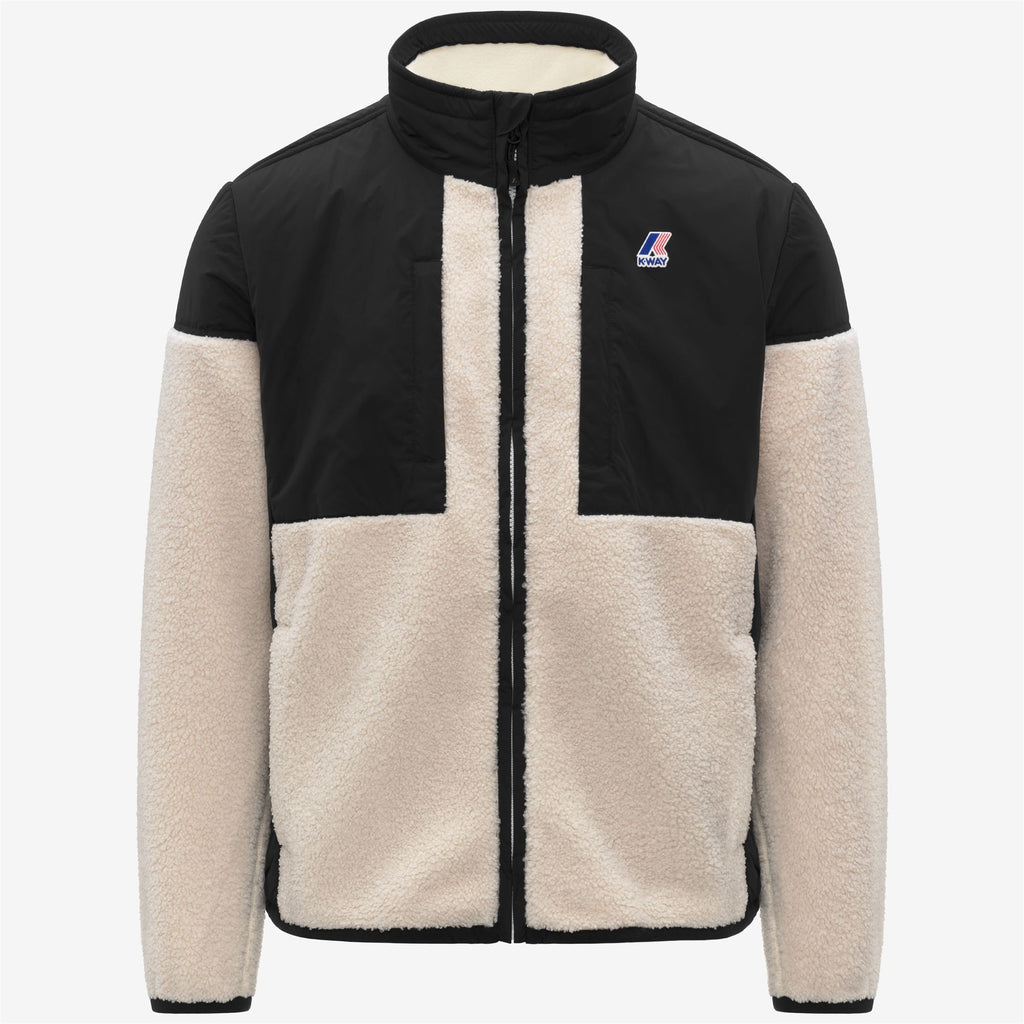 Fleece_UNISEX_SIXTE 4.0 ORSETTO_Jacket_Black Pure-Ecru - Commercial 1