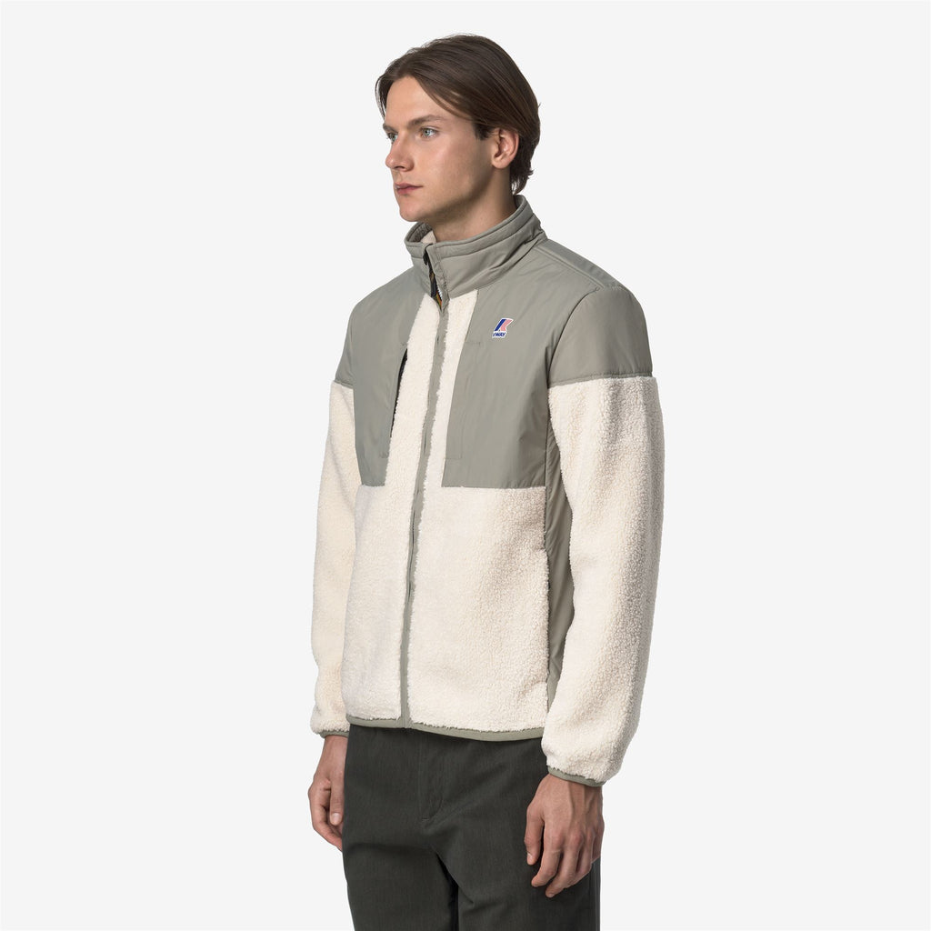 Fleece_UNISEX_SIXTE 4.0 ORSETTO_Jacket_Green Oak-Ecru - Commercial 5