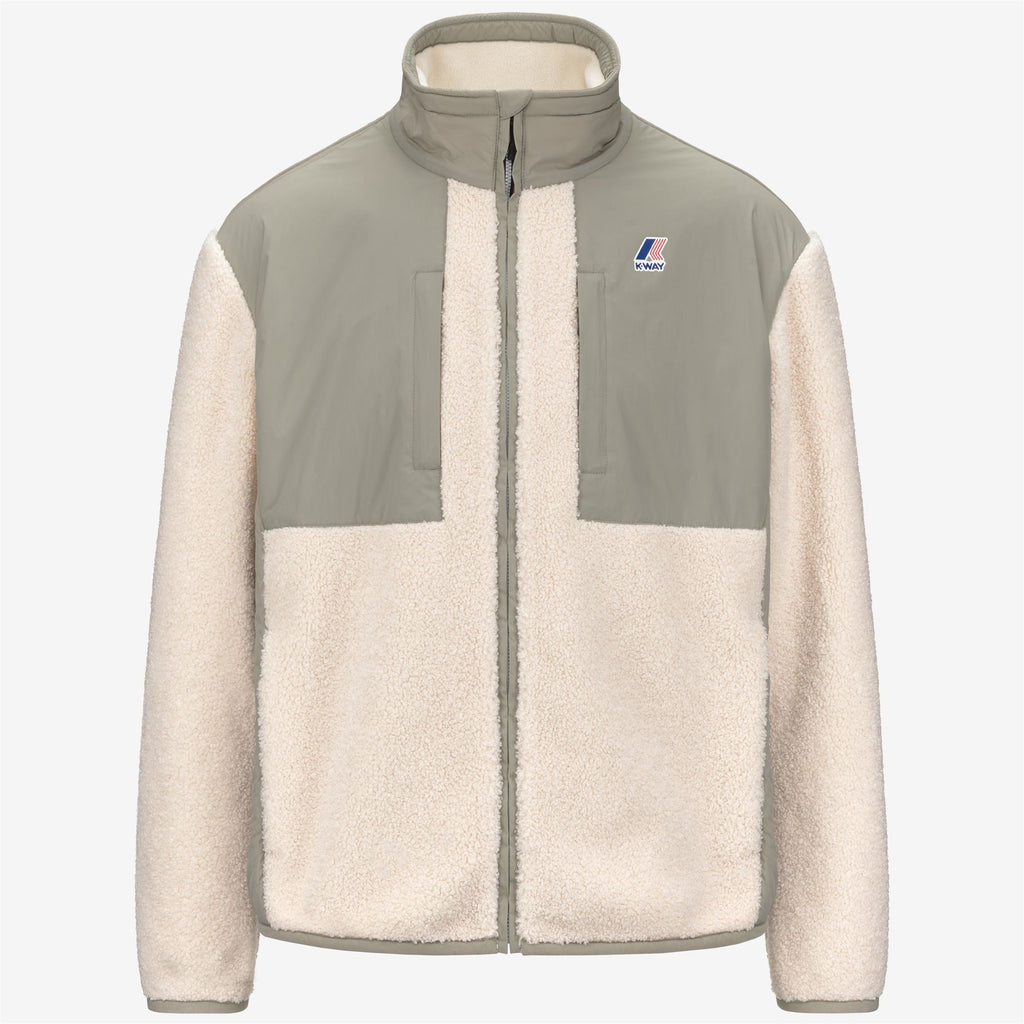 Fleece_UNISEX_SIXTE 4.0 ORSETTO_Jacket_Green Oak-Ecru - Commercial 1