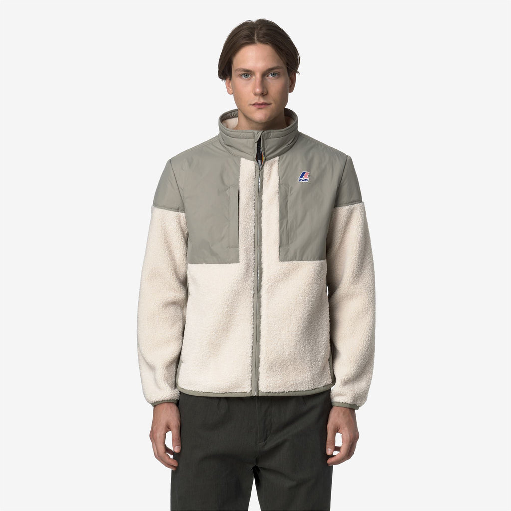 Fleece_UNISEX_SIXTE 4.0 ORSETTO_Jacket_Green Oak-Ecru - Commercial 4