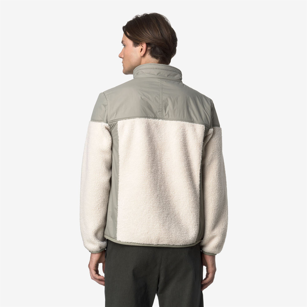 Fleece_UNISEX_SIXTE 4.0 ORSETTO_Jacket_Green Oak-Ecru - Commercial 6