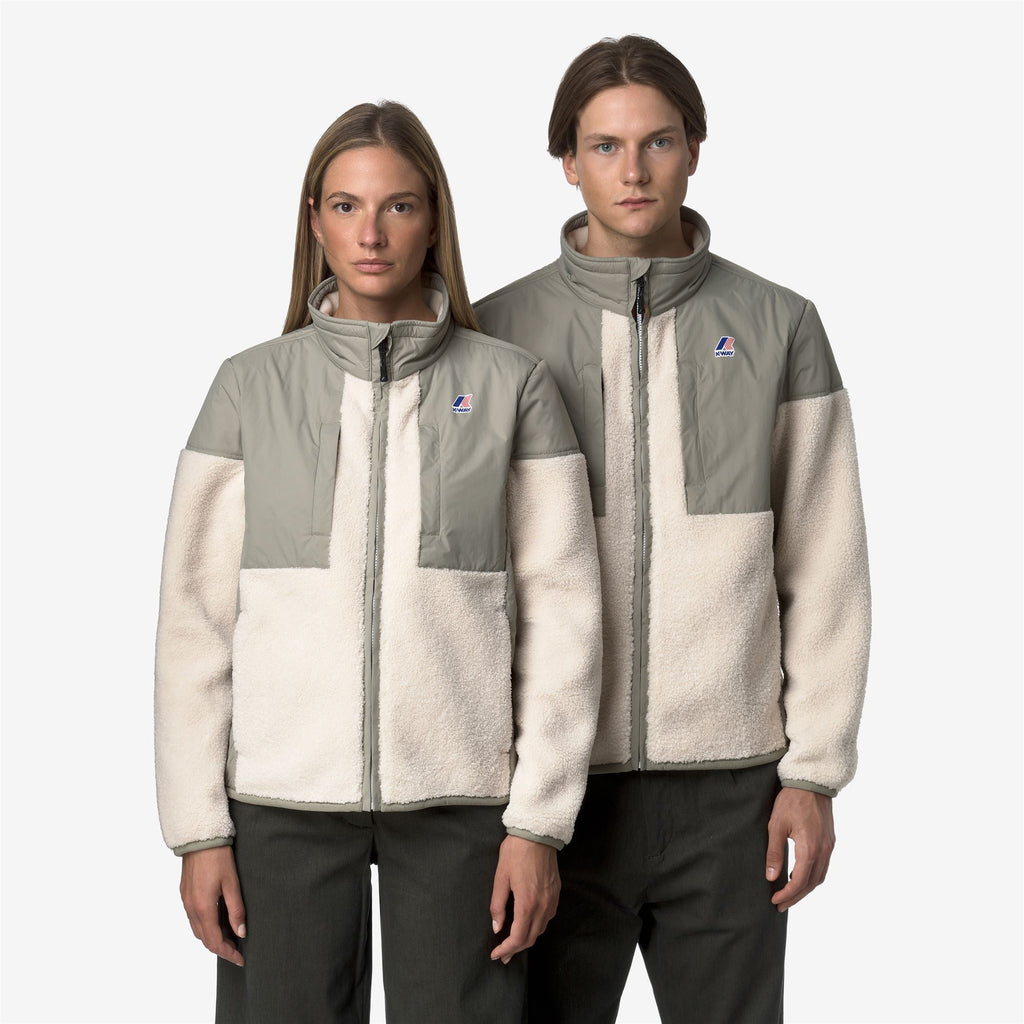 Fleece_UNISEX_SIXTE 4.0 ORSETTO_Jacket_Green Oak-Ecru - Commercial 7