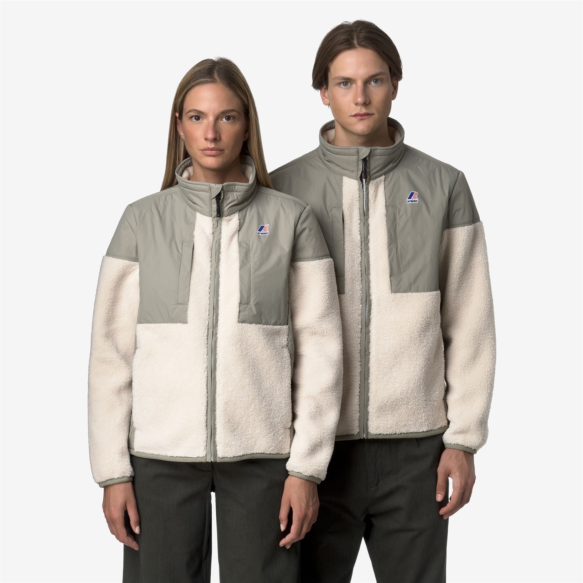 Fleece_UNISEX_SIXTE 4.0 ORSETTO_Jacket_Green Oak-Ecru - Commercial 7