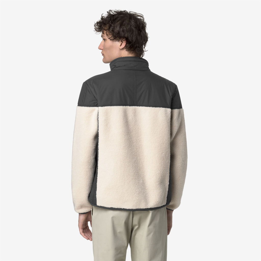 Fleece_UNISEX_SIXTE 4.0 ORSETTO_Jacket_Grey Shadow Dk-Ecru - Commercial 6